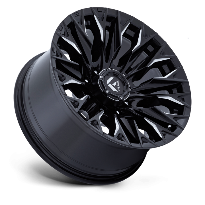 Alloy Wheel, FUEL D803 FLAME, 20x9.0, ET 1, 8x165.1, 125.1, Black - EDK.ro