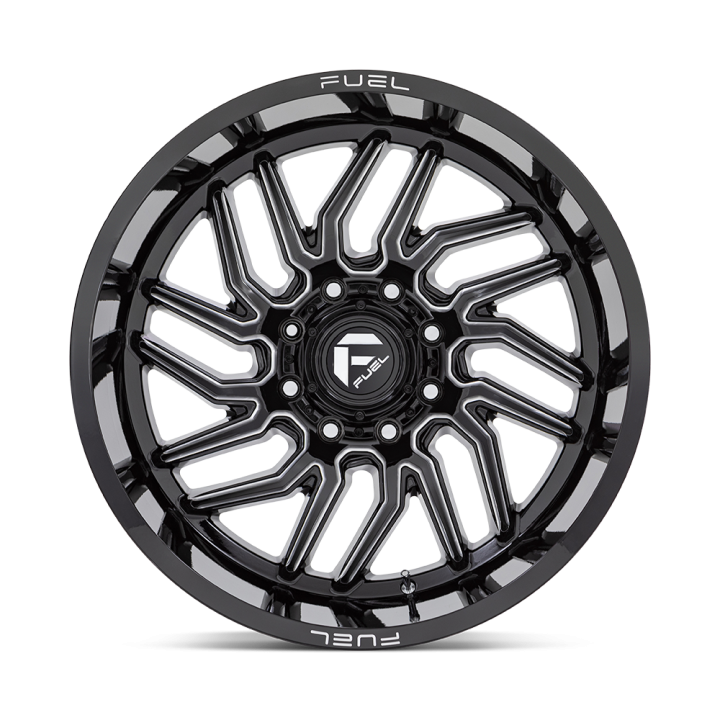 Alloy Wheel, FUEL D807 HURRICANE, 20x9.0, ET 1, 8x165.1, 125.2, Black - EDK.ro