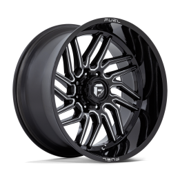Alloy Wheel, FUEL D807 HURRICANE, 24x12.0, ET -44, 8x165.1, 125.1, Black - EDK.ro