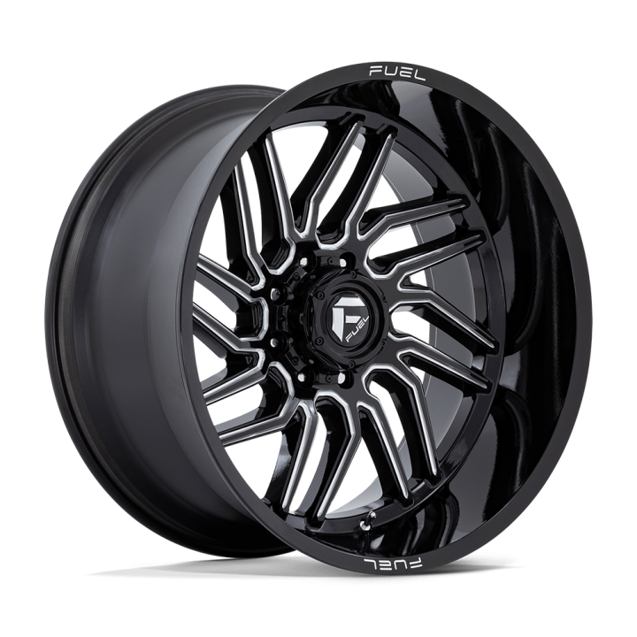 Jantă de Aluminiu, FUEL D807 HURRICANE, 24x12.0, ET -44, 8x165.1, 125.1, Negru - EDK.ro