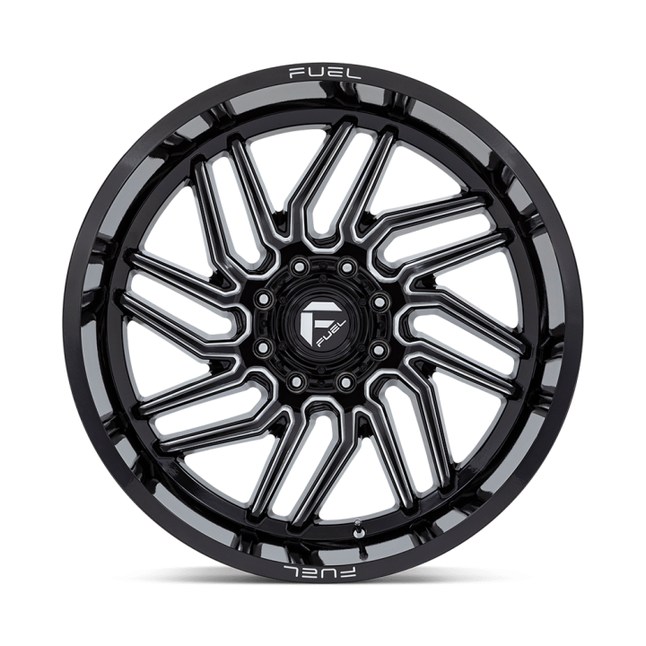Alloy Wheel, FUEL D807 HURRICANE, 24x12.0, ET -44, 8x165.1, 125.1, Black - EDK.ro