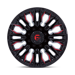 Alloy Wheel, FUEL D823 FLAME, 20x9.0, ET 20, 8x165.1, 125.1, Black - EDK.ro