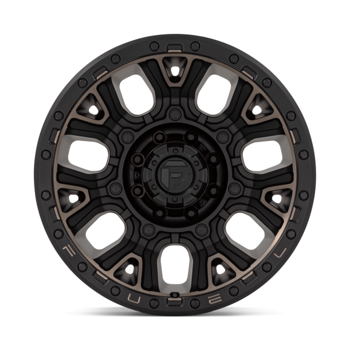 Alloy Wheel, FUEL D824 TRACTION, 20x10.0, ET -18, 8x165.1, 125.1, Black - EDK.ro