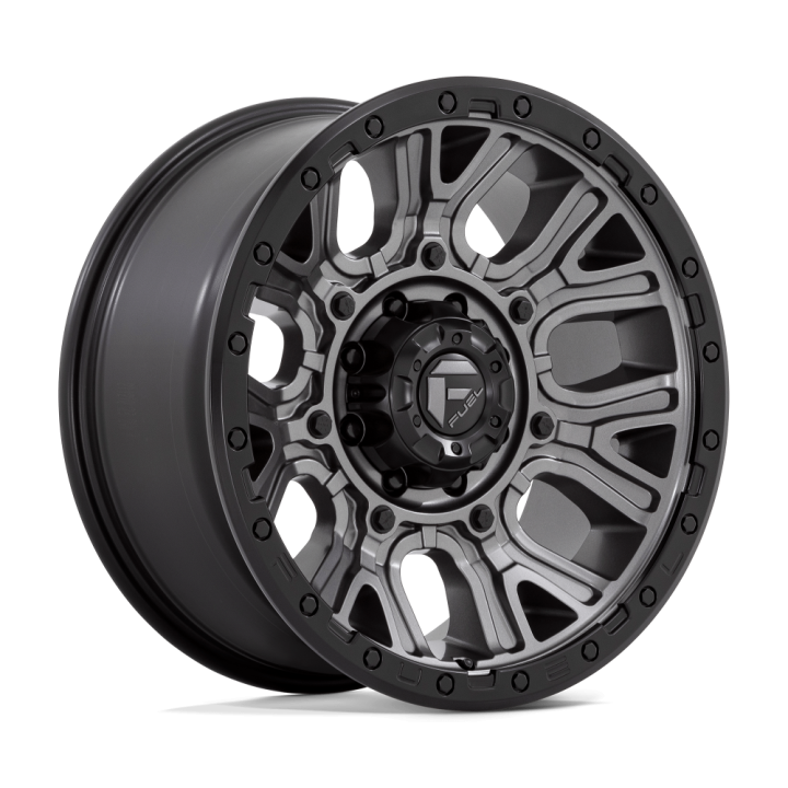 Alloy Wheel, FUEL D825 TRACTION, 20x9.0, ET 1, 8x165.1, 125.1, Black - EDK.ro