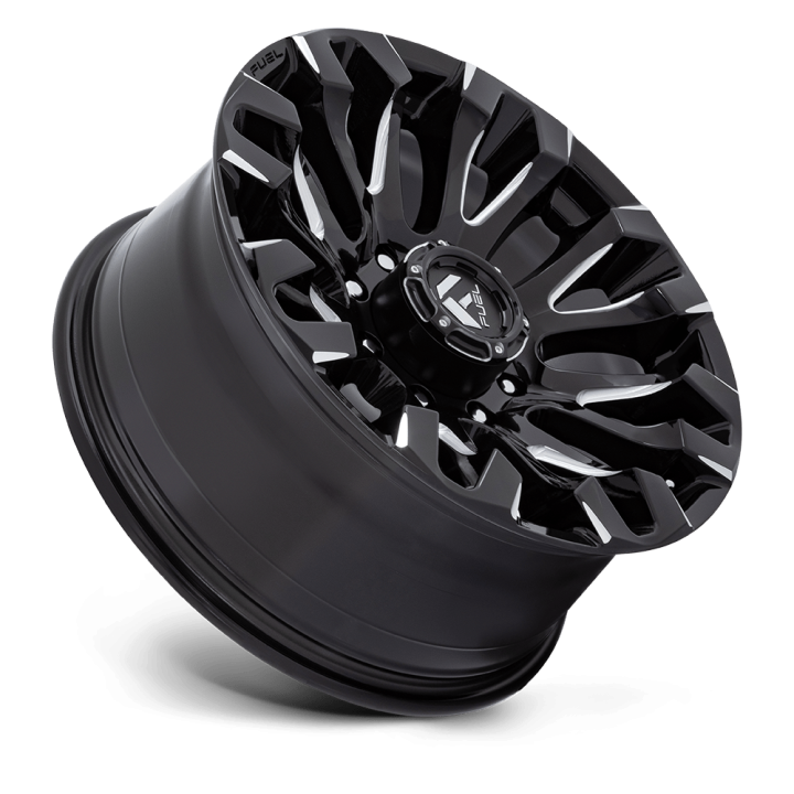 Alloy Wheel, FUEL D828 QUAKE, 20x9.0, ET 1, 8x165.1, 125.1, Black - EDK.ro
