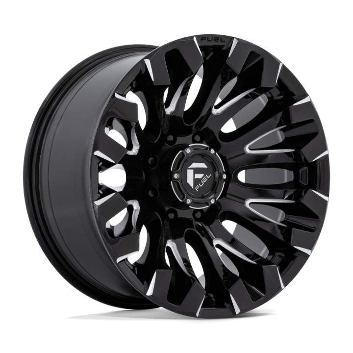Alloy Wheel, FUEL D828 QUAKE, 20x10.0, ET -18, 8x165.1, 125.1, Black - EDK.ro