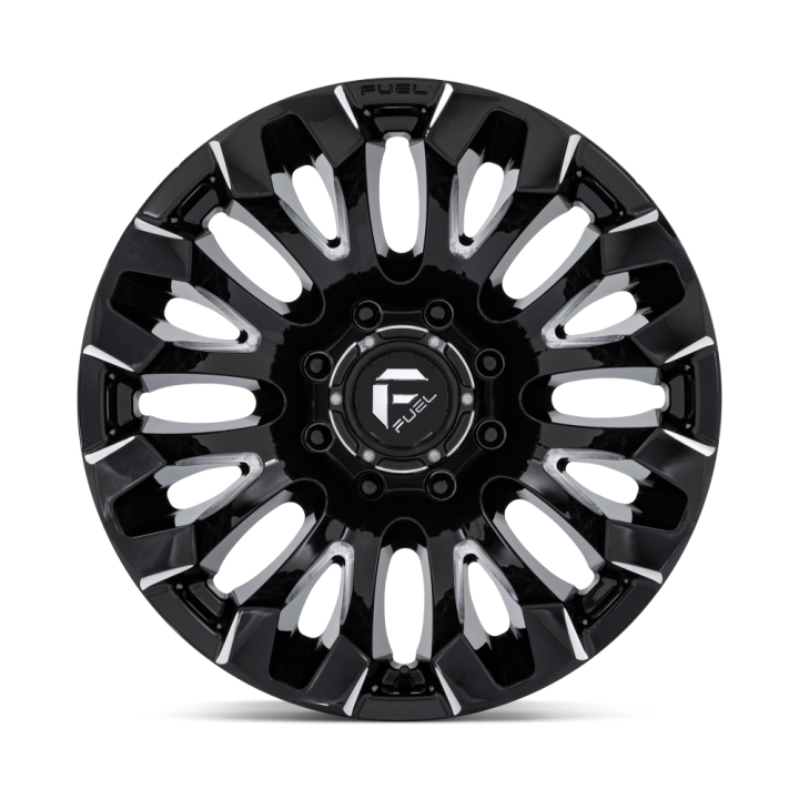 Alloy Wheel, FUEL D828 QUAKE, 20x10.0, ET -18, 8x165.1, 125.1, Black - EDK.ro