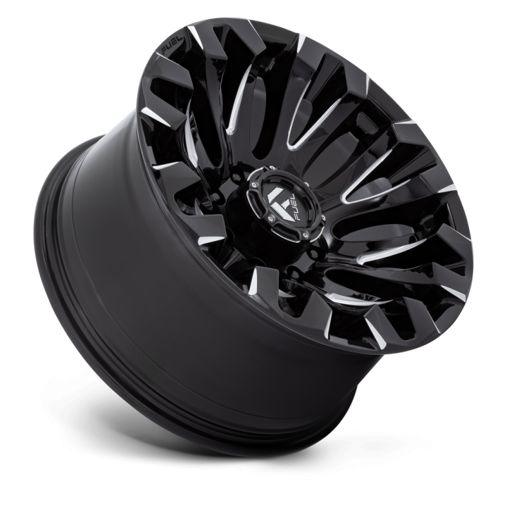 Alloy Wheel, FUEL D828 QUAKE, 20x10.0, ET -18, 8x165.1, 125.1, Black - EDK.ro