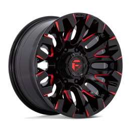 Jantă de Aluminiu, FUEL D829 QUAKE, 18x9.0, ET 1, 8x165.1, 125.1, Negru - EDK.ro