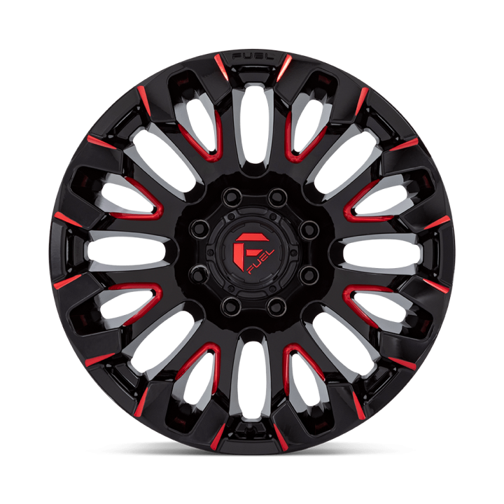 Alloy Wheel, FUEL D829 QUAKE, 20x9.0, ET 1, 8x165.1, 125.1, Black - EDK.ro