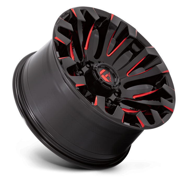 Alloy Wheel, FUEL D829 QUAKE, 20x10.0, ET -18, 8x165.1, 125.1, Black - EDK.ro