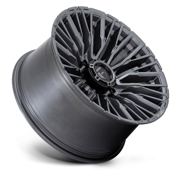 Jantă de Aluminiu, FUEL D848 REBAR, 20x10.0, ET -18, 8x165.1, 125.1, Gri Metalizat - EDK.ro