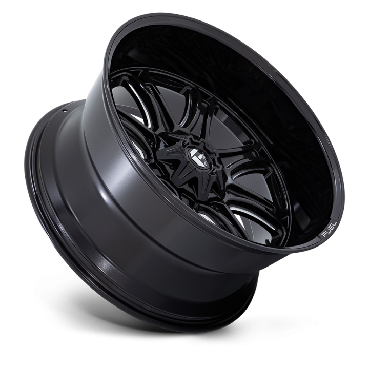 Alloy Wheel, FUEL DARKSTAR, 22x9.0, ET 1, 8x165.1, 125.1, Black - EDK.ro