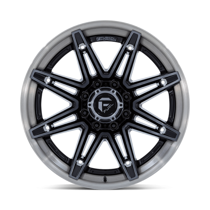 Alloy Wheel, FUEL FC401 BRAWL, 20x10.0, ET -18, 8x165.1, 125.1, Black - EDK.ro