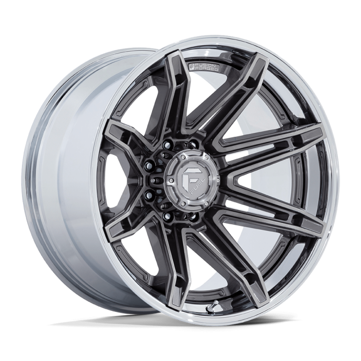 Alloy Wheel, FUEL FC401 BRAWL, 20x10.0, ET -18, 8x165.1, 125.1, Chrome - EDK.ro