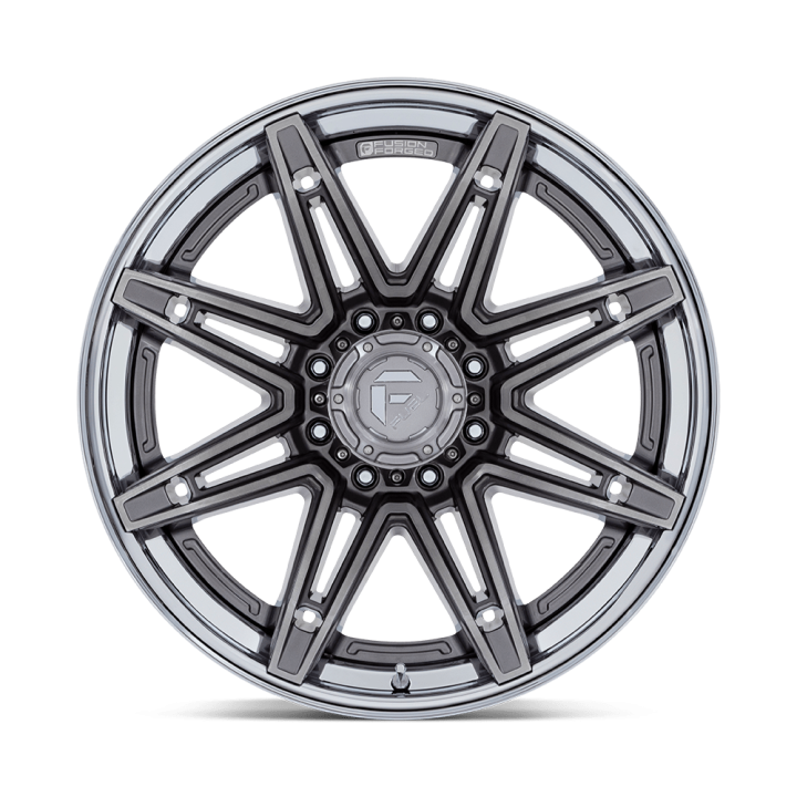 Alloy Wheel, FUEL FC401 BRAWL, 20x10.0, ET -18, 8x165.1, 125.1, Chrome - EDK.ro