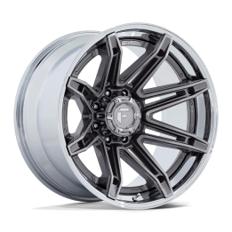 Alloy Wheel, FUEL FC401 BRAWL, 24x12.0, ET -44, 8x165.1, 125.1, Chrome - EDK.ro