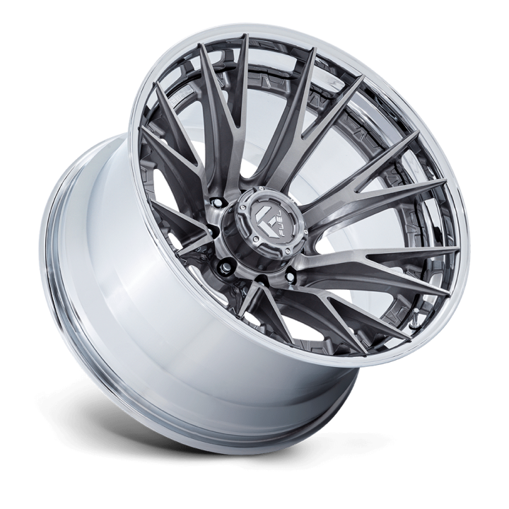 Alloy Wheel, FUEL FC402 CATALYST, 24x12.0, ET -44, 8x165.1, 125.1, Chrome - EDK.ro