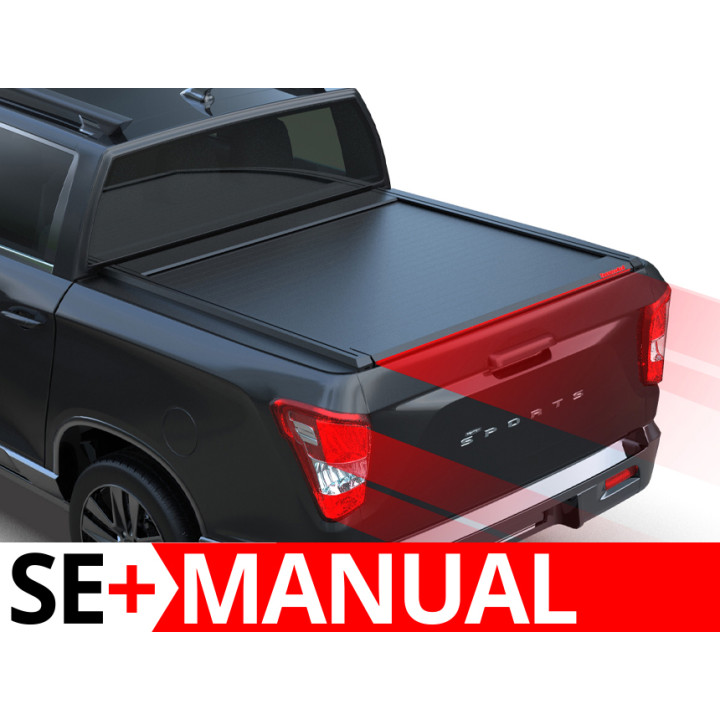 Manual Roll Top Tonneau Bed Cover, Tessera 4x4 SE+, SsangYong Musso 2018 - Present - EDK.ro