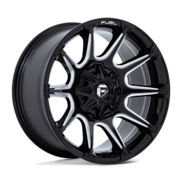 Alloy Wheel, FUEL FC880 SUPER C, 22x10.0, ET -18, 8x165.1, 125.1, Black - EDK.ro
