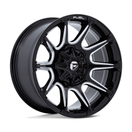Alloy Wheel, FUEL FC880 SUPER C, 22x12.0, ET -44, 8x165.1, 125.1, Black - EDK.ro