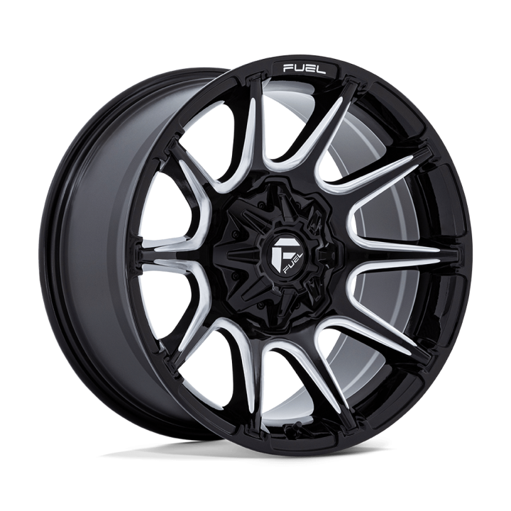 Jantă de Aluminiu, FUEL FC880 SUPER C, 22x12.0, ET -44, 8x165.1, 125.1, Negru - EDK.ro