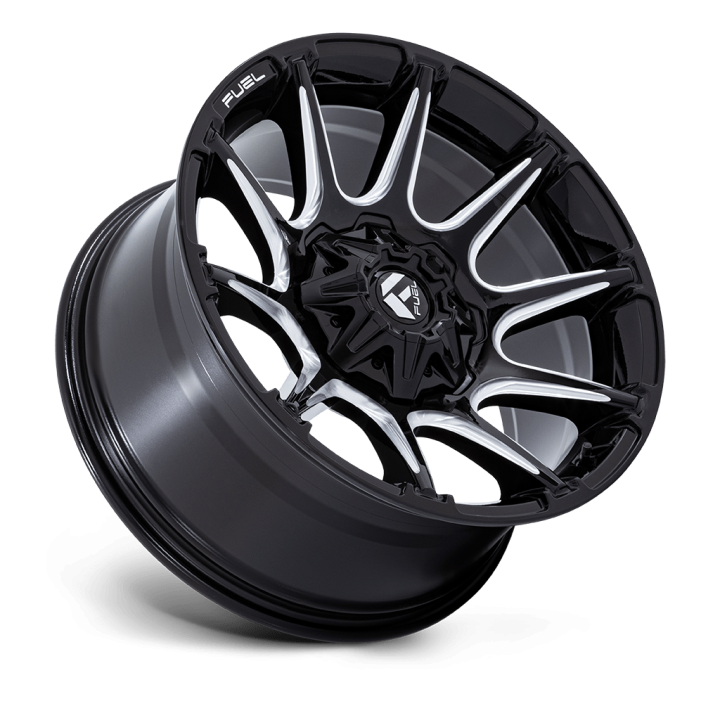 Jantă de Aluminiu, FUEL FC880 SUPER C, 22x12.0, ET -44, 8x165.1, 125.1, Negru - EDK.ro