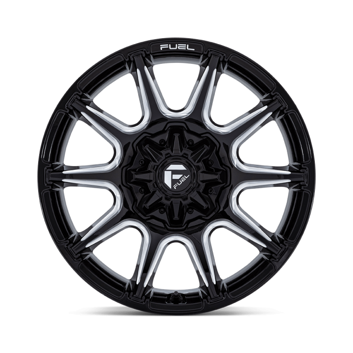 Jantă de Aluminiu, FUEL FC880 SUPER C, 22x12.0, ET -44, 8x165.1, 125.1, Negru - EDK.ro