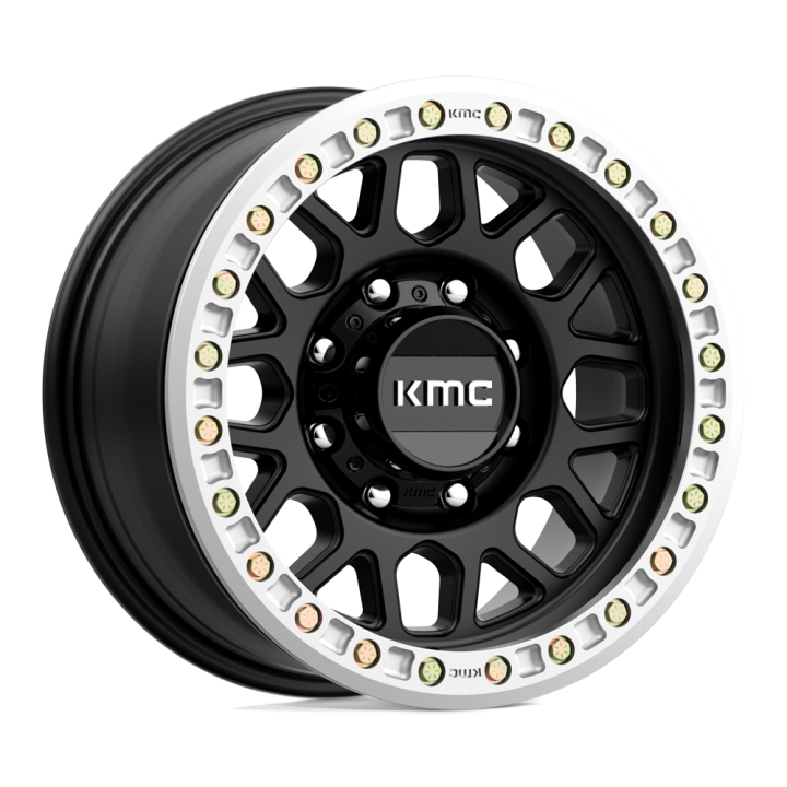 Alloy Wheel, KMC KM234 GRENADE DESERT Beadlock, 17x8.5, ET 0, 8x165.1, 125.1, Black - EDK.ro