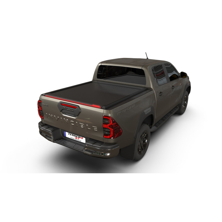 Manual Roll Top Tonneau Bed Cover, Tessera 4x4 SE+, Toyota Hilux Double Cab 2016 - 2026 - EDK.ro