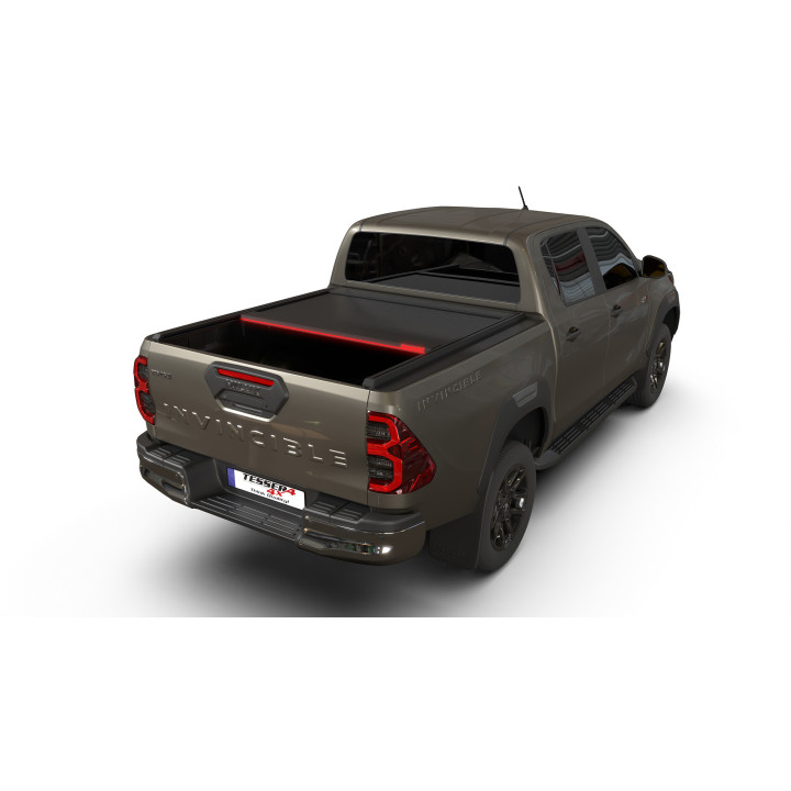 Manual Roll Top Tonneau Bed Cover, Tessera 4x4 SE+, Toyota Hilux Double Cab 2016 - 2026 - EDK.ro