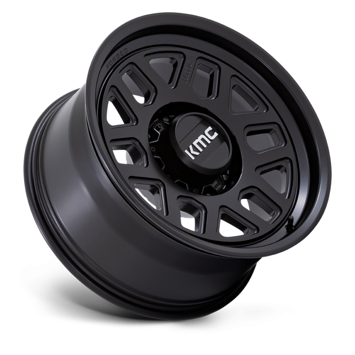 Jantă de Aluminiu, KMC KM451 MESA FORGED Monoblock, 18x9.0, ET -12, 8x165.1, 125.1, Negru - EDK.ro