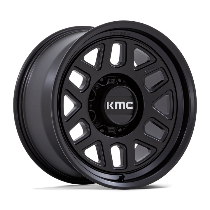 Jantă de Aluminiu, KMC KM451 MESA FORGED Monoblock, 18x9.0, ET 0, 8x165.1, 125.1, Negru - EDK.ro