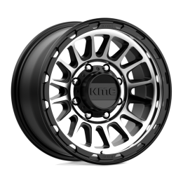 Jantă de Aluminiu, KMC KM542 IMPACT, 17x8.5, ET 0, 8x165.1, 125.1, Negru - EDK.ro