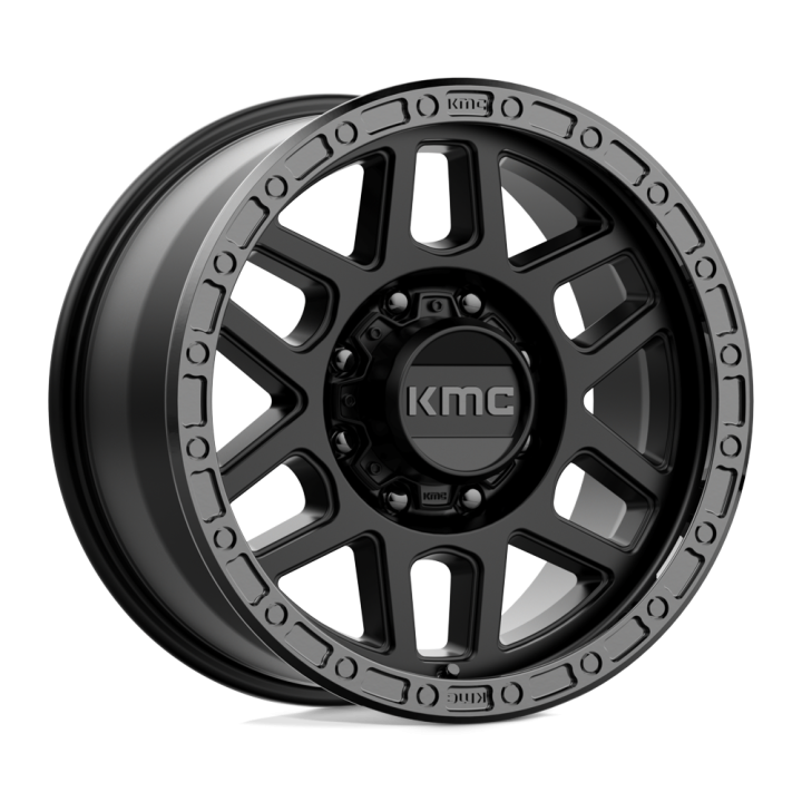 Jantă de Aluminiu, KMC KM544 MESA, 18x9.0, ET 18, 8x165.1, 125.1, Negru - EDK.ro
