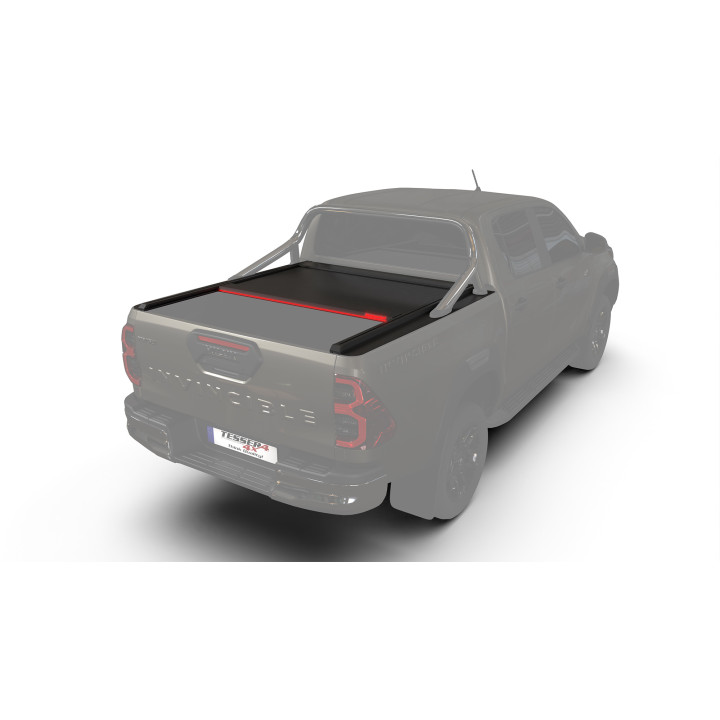Închidere de Benă Tip Rulou Manual, Tessera 4x4 SE+, Toyota Hilux cu Rollbar OEM Cabină Dublă 2016 - 2026 - EDK.ro