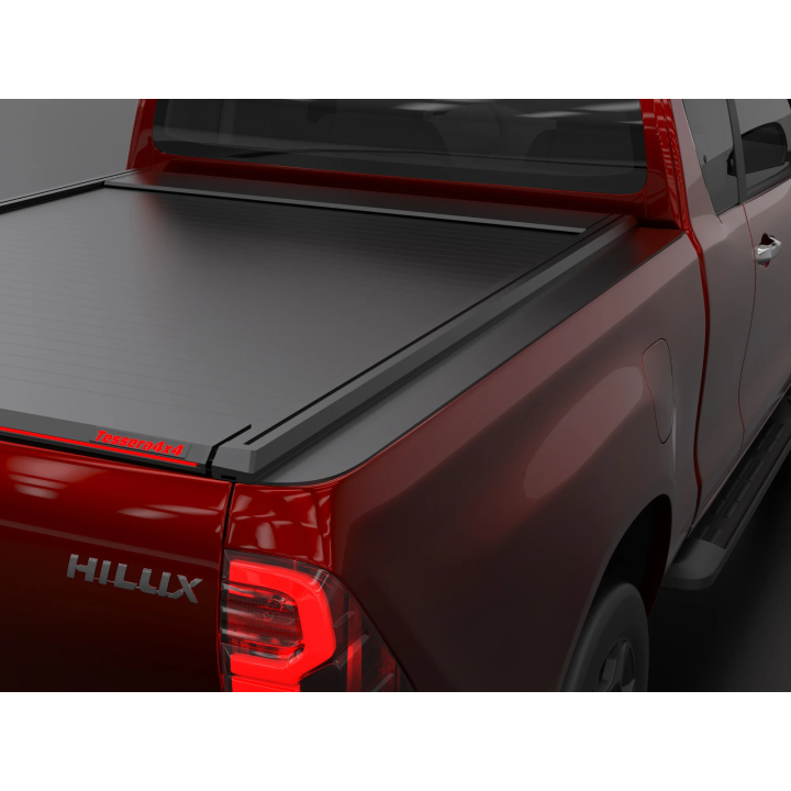 Manual Roll Top Tonneau Bed Cover, Tessera 4x4 SE+, Toyota Hilux Extra Cab 2016 - 2026 - EDK.ro