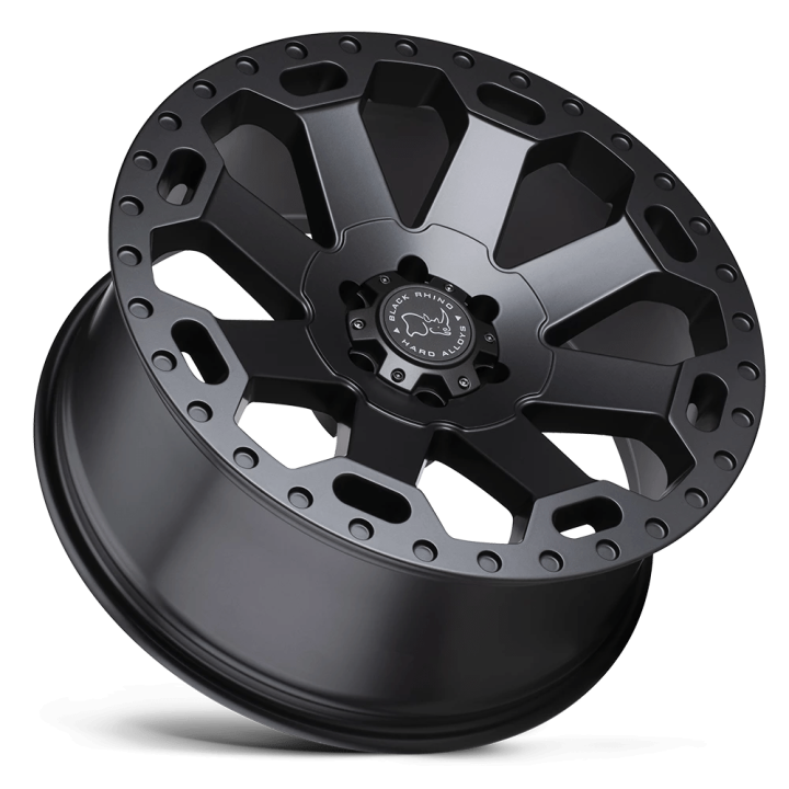 Jantă de Aluminiu, Black Rhino WARLORD, 17x9.0, ET 12, 8x165.1, 122.4, Gri Metalizat - EDK.ro