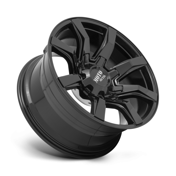 Alloy Wheel, MOTO Metal MO804 SPIDER, 22x10.0, ET -18, 8x165.1, 125.1, Black - EDK.ro