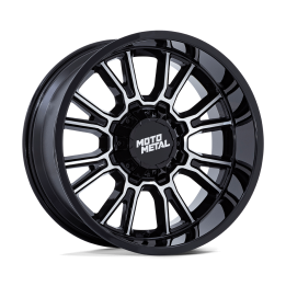 Alloy Wheel, MOTO Metal MO810 LEGACY, 22x9.0, ET 1, 8x165.1, 125.1, Black - EDK.ro