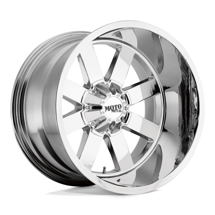 Alloy Wheel, MOTO Metal MO962, 18x9.0, ET 0, 8x165.1, 125.1, Chrome - EDK.ro