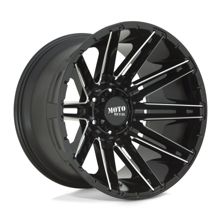 Jantă de Aluminiu, MOTO Metal MO998 KRAKEN, 20x10.0, ET -18, 8x165.1, 125.1, Negru - EDK.ro