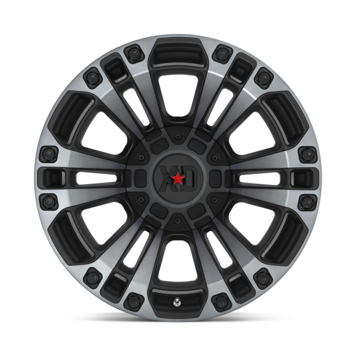 Jantă de Aluminiu, XD Series XD851 MONSTER III, 20x10.0, ET -18, 8x165.1, 125.1, Negru - EDK.ro