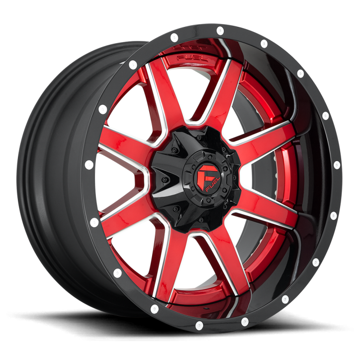 Jantă de Aluminiu, FUEL D250 MAVERICK, 20x10.0, ET -19, 8x170, 125.1, Roșu - EDK.ro