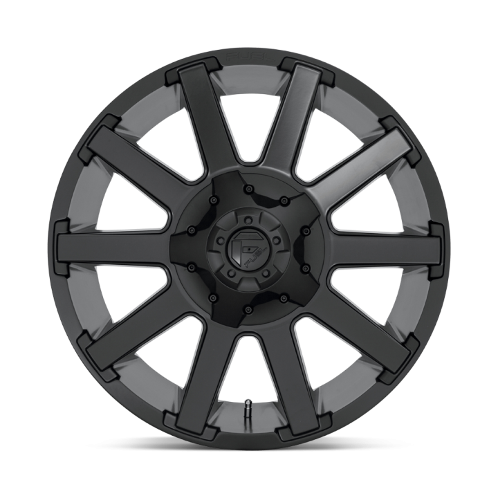 Alloy Wheel, FUEL D437 CONTRA, 20x9.0, ET 1, 8x170, 125.1, Black - EDK.ro
