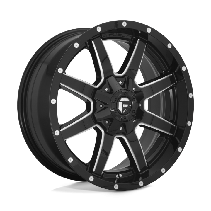 Jantă de Aluminiu, FUEL D610 MAVERICK, 22x10.0, ET -24, 8x170, 125.1, Negru - EDK.ro