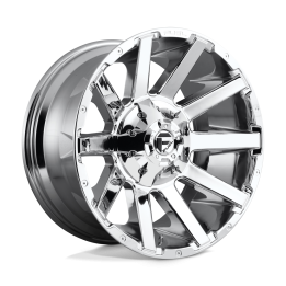 Jantă de Aluminiu, FUEL D614 CONTRA, 20x10.0, ET -18, 8x170, 125.1, Crom - EDK.ro