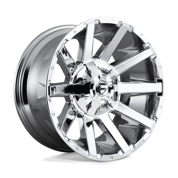 Alloy Wheel, FUEL D614 CONTRA, 20x10.0, ET -18, 8x170, 125.1, Chrome - EDK.ro