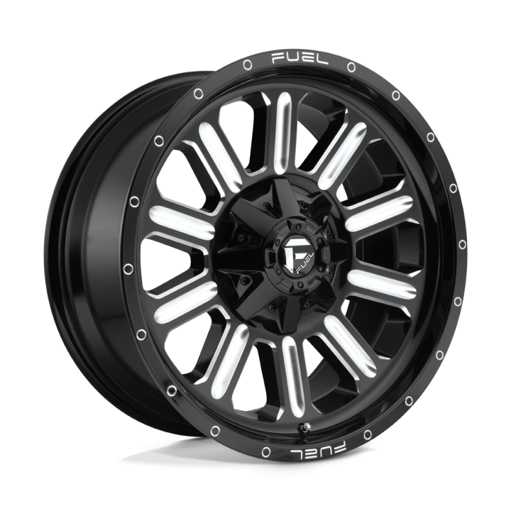 Alloy Wheel, FUEL D620 HARDLINE, 20x9.0, ET 1, 8x170, 125.1, Black - EDK.ro