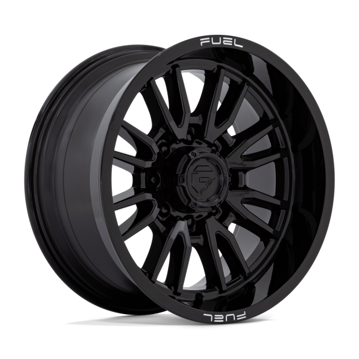 Alloy Wheel, FUEL D760 CLASH, 20x10.0, ET -18, 8x170, 125.1, Black - EDK.ro